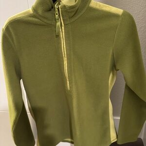 Eddie Bauer long-sleeve fleece zip pullover top